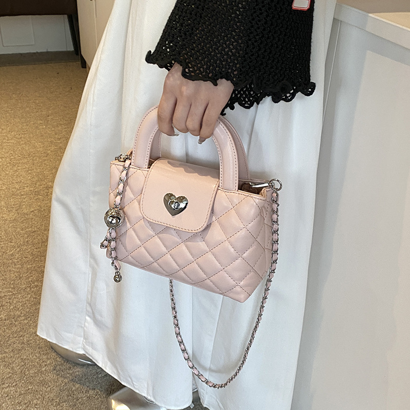 Fashions Bag 2025 Quilted Chain Strap Bag for Women, Elegant Shoulder Crossbody Bag & Top Handle Purse, Luxury Textured Design Free Shipping