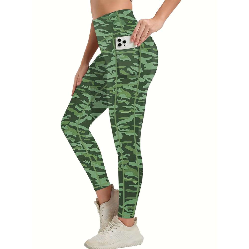 3-Pack Women'S High-Waisted with Side Pockets Non-Slip Grip, Stretchy Workout Leggings Gym, Running, Everyday All-Season Fiess Pants in Black/Gra