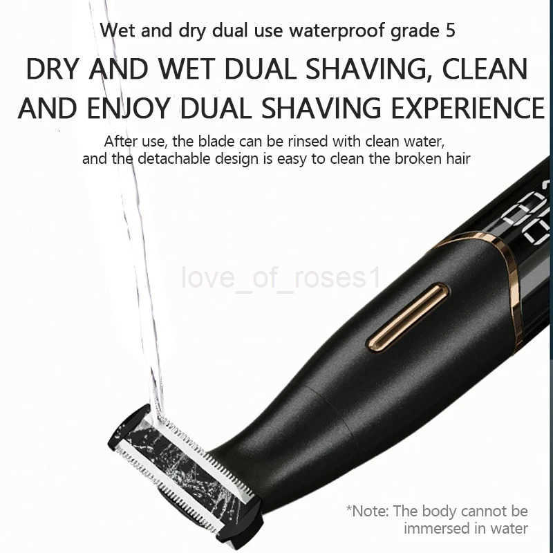 Intimate Areas Haircut Precision Shaver Men Bikini Line Sensitive Razor Balls Eggs Pubic Hair Shaving Trimmer Face Beard Clipper Z251029