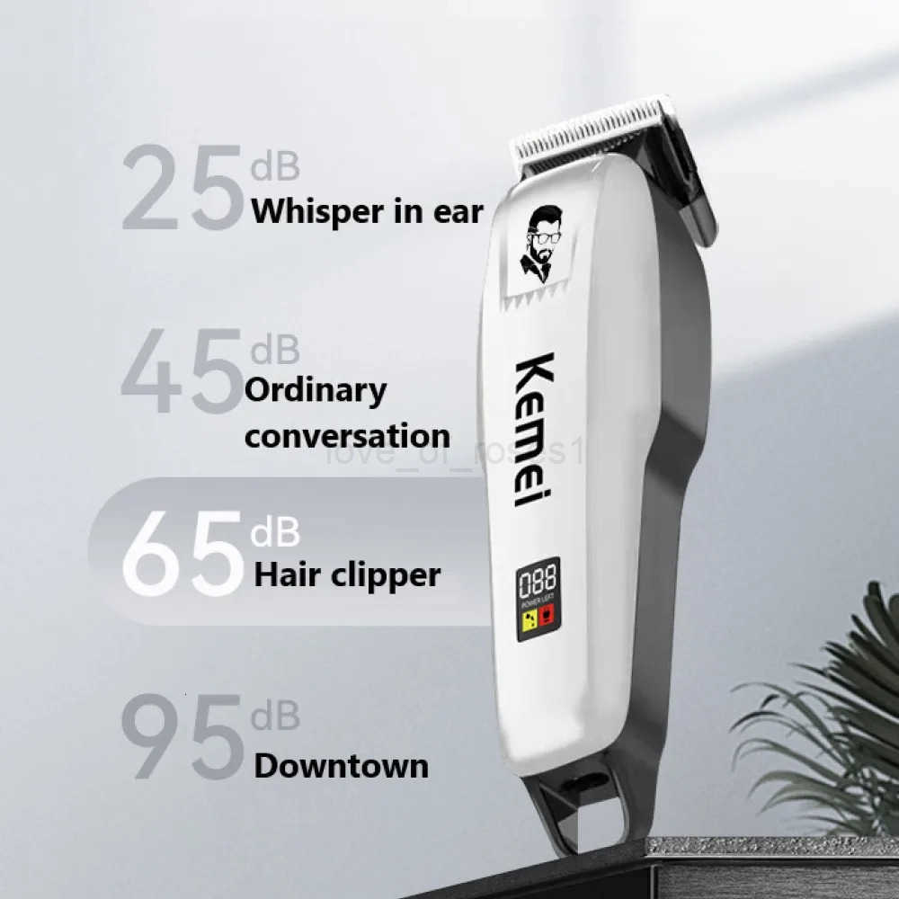 Kemei Professional Hair Clipper Rechargeable Hair Trimmer For Men Shaver Hair Cutting Machine Barber Accessories Cut Machin Z251029