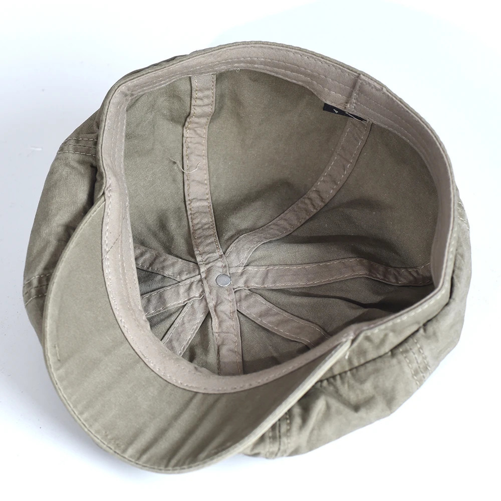 Washed Cotton sboy Cap Peaky Octagonal Hat Vintage Casual Cap Solid Berets Visor Gatsby Flat Ivy Hat 251029