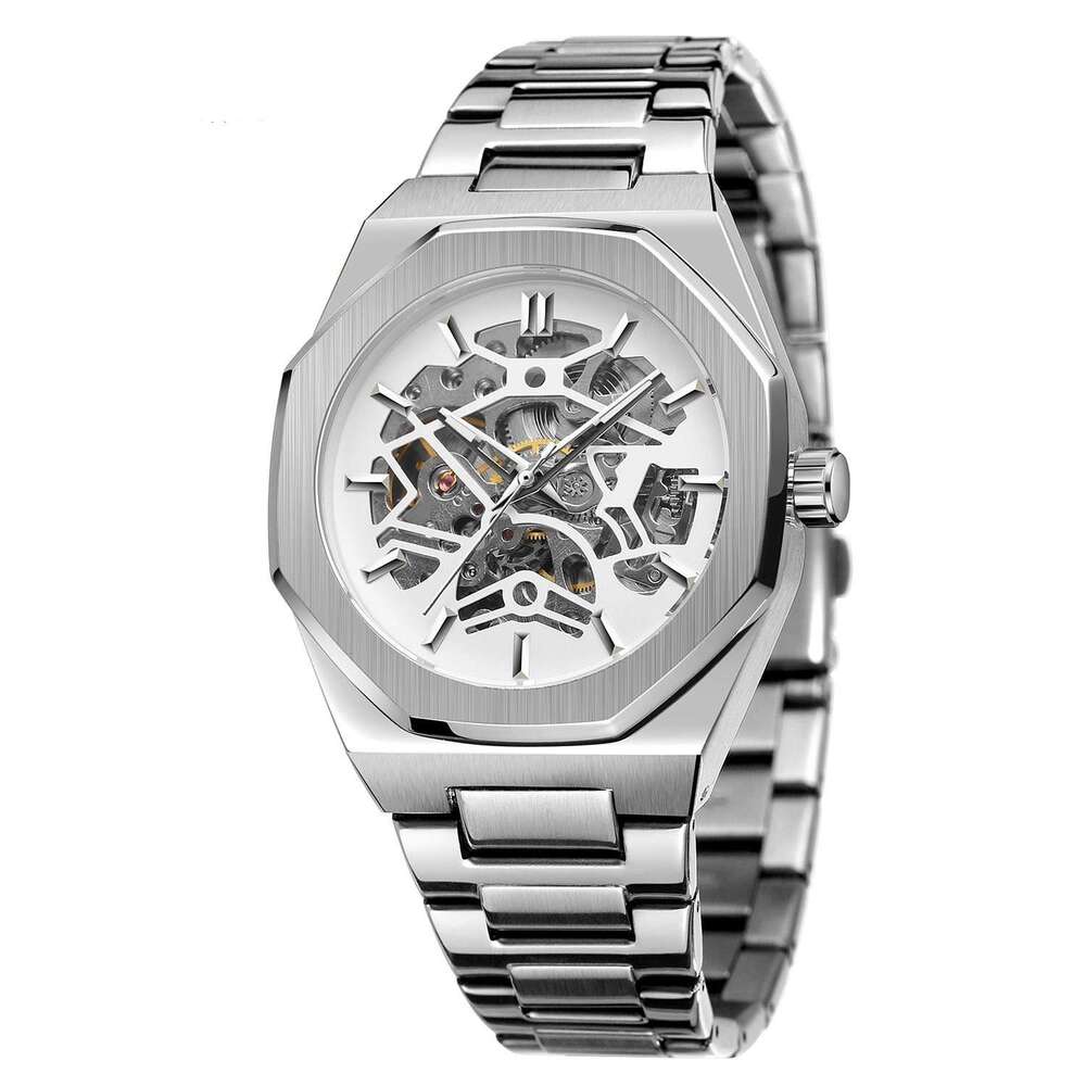 Skeleton Fashion Casual Style Men's Automatic Mechanical Watch
