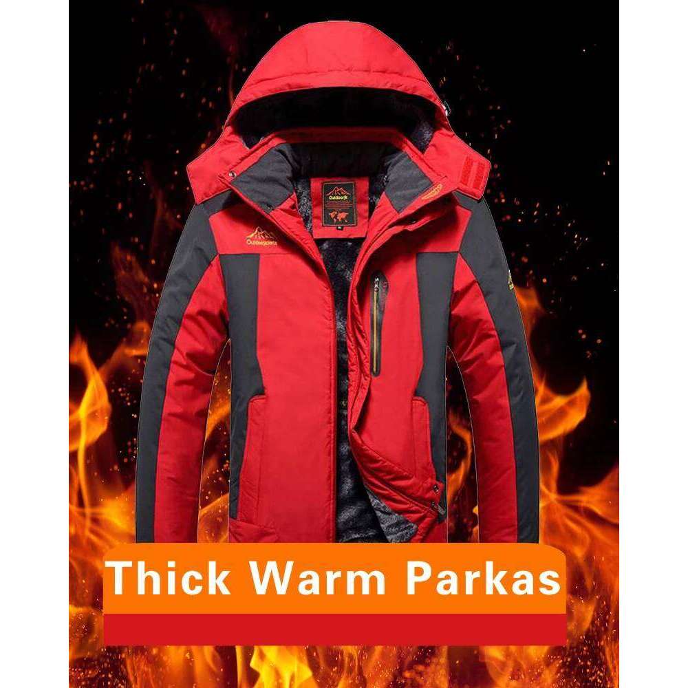 Suit Men Winter Warm Waterproof Outdoor Sports Snow Jackets Camping Hot Ski Equipment Snowboard Parkas Jacket