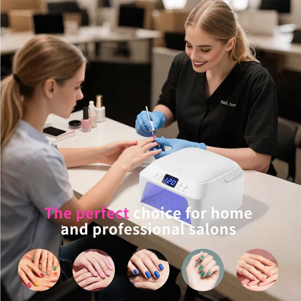 71 LEDs UV Nail Lamp Large Space Nail Dryer with Hand Pillow Smart Sensor 72 W Professional UV Lamp For Nails Manicure Pedicure J251117