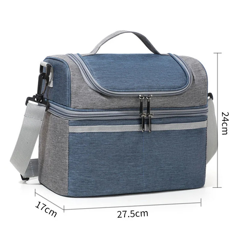 Multifunction Oxford Large Capacity Cooler Bag Waterproof Portable Zipper Thermal Lunch Bags for Outdoor Picnic Food Storage 251029