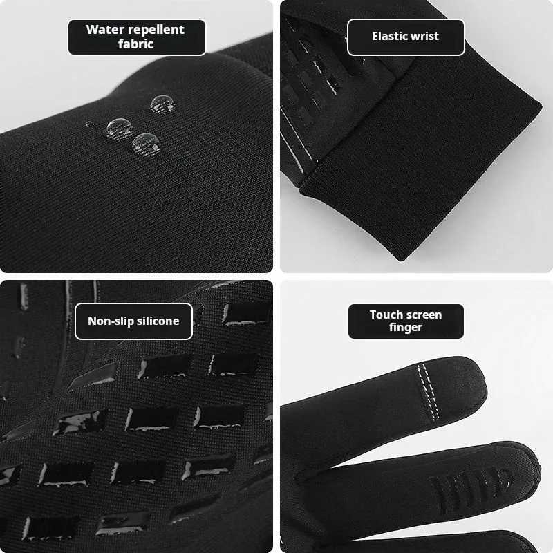 Autumn Winter Men Women Gloves Touch Screen Waterproof Windproof Gloves Outdoor Sports Warm Thermal Fleece Running Ski Gloves J251029
