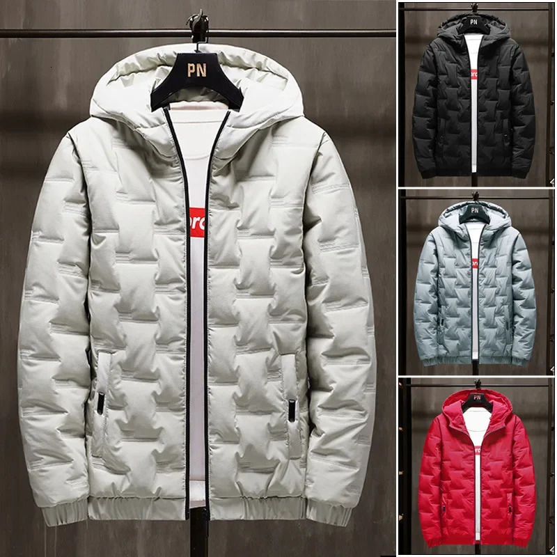 3PC Men Winter Down Cotton Sets Mens Thick JacketPants Suit Man Hooded Sweatshirt Sportswear Tracksuits Male Hoodie Sweatsuits 251028