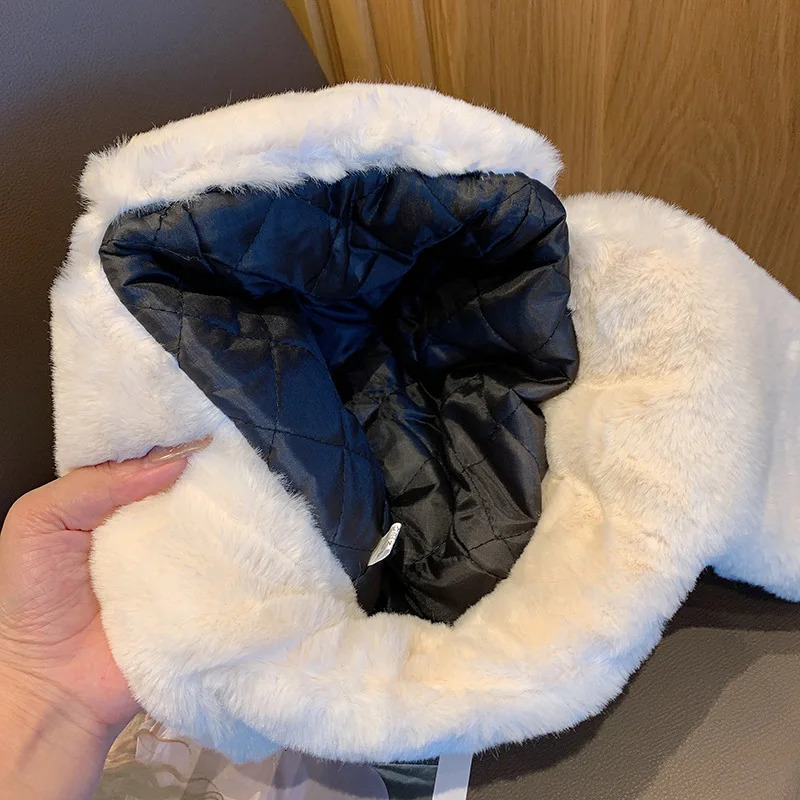 Womens Winter Thickened Warm Beanie Russian Caps Korean Fashion Ushanka Earflap Pilot Hat Trend Bomber Adjustable 251013