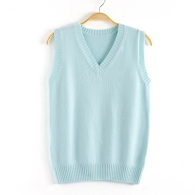 sweater candy vest women Knit Top Fashion Female autumn spirng solid young girl clothes knitwear Cardigan sleeveless XS3XL 251029