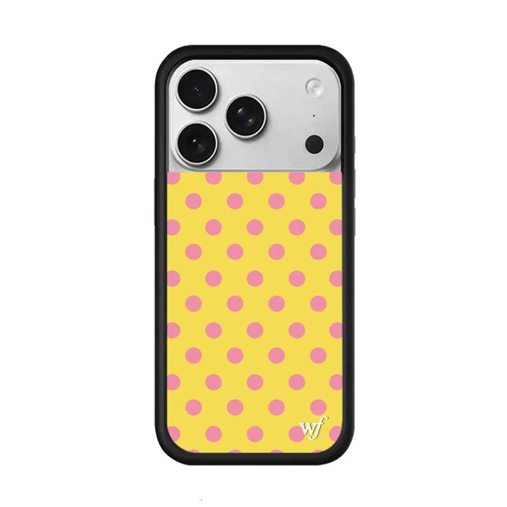New Wildflower INS ry Polka Dot Phone Case for iPhone 17 16 15 14 13 12 Pro Max Plus 16 15 pro 3D WF Cute Protective cover H251029