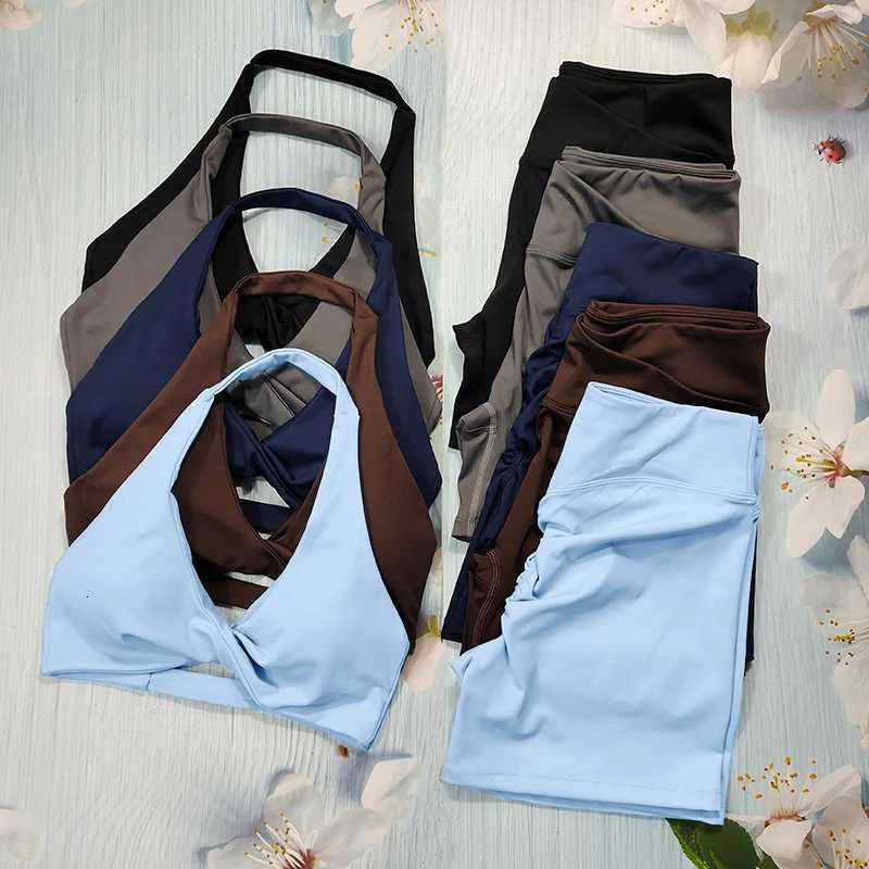 Butt Lifting Sports Set Shorts Gym Exercise Clothes Womens Yoga Suit For Fitness Short and Underwear Training Workout TracksuitXJ251029