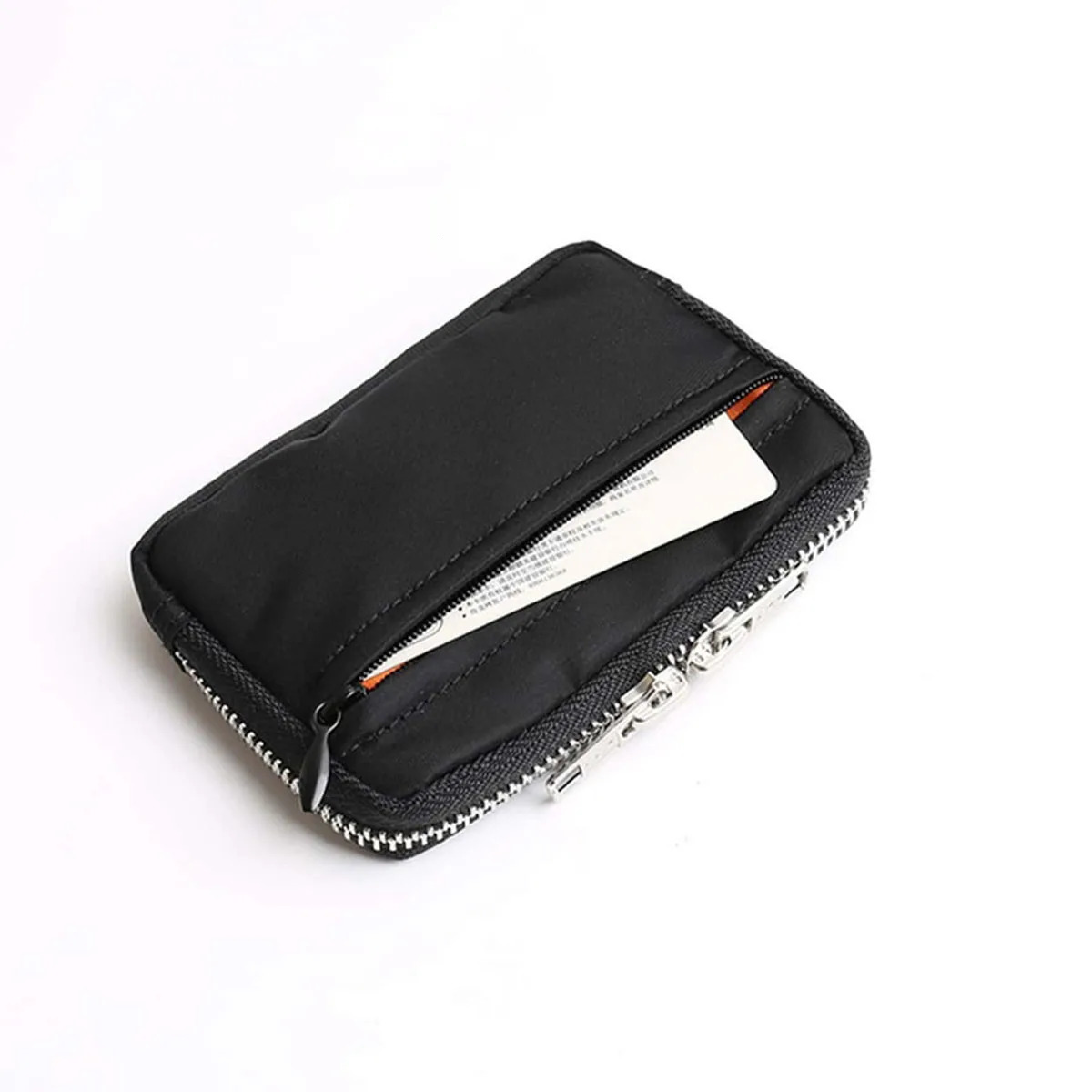 Slimstyle waterproof nylon small wallet multifunctional card holder keychain womens coin purse 251029