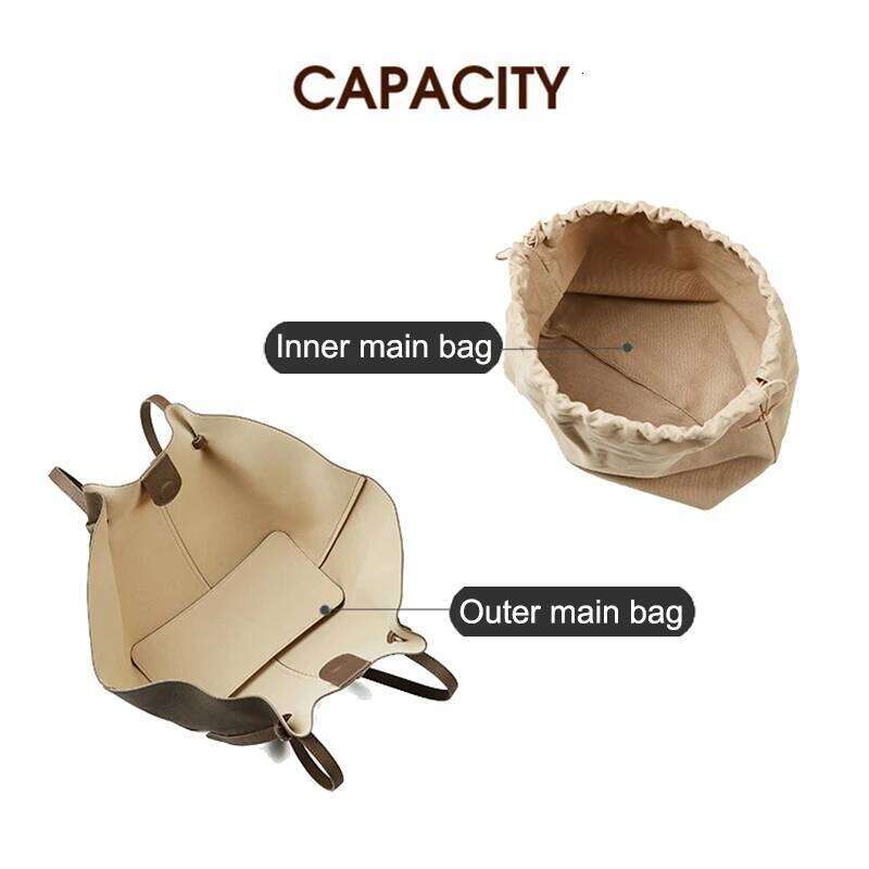 Genuine Leather Handbag Large Capacity Cowhide Tote Bag, Fashionable Batwing Design, Versatile Bag for Women, New