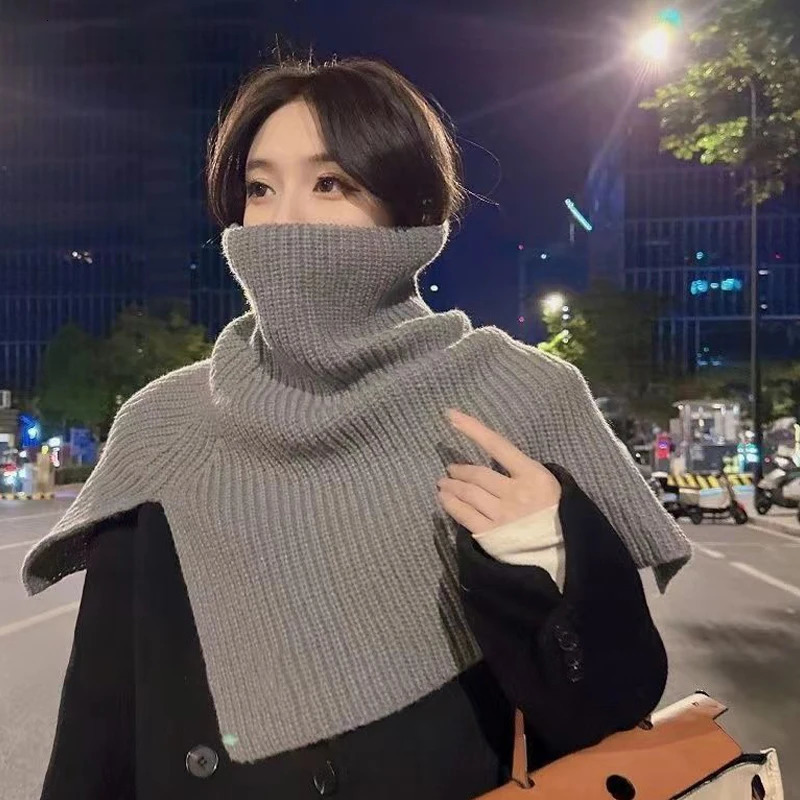 Autumn And Winter Fashionable Irregular Scarf For Women Highend Outer Pullover Scarf Versatile Coldproof And Warm Shawl 251029