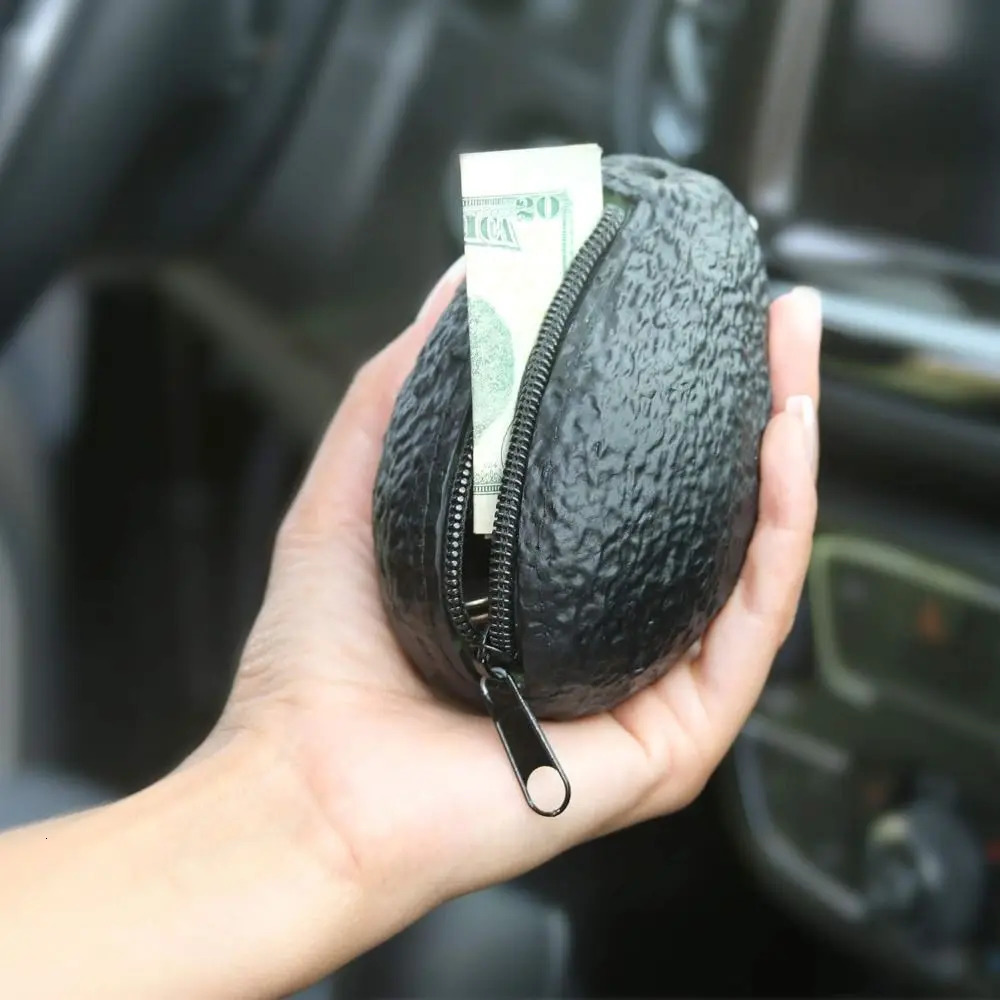 Funny Novelty Gifts Avocado Coin Purse Travel Commuting Creative Coin Pocket Avocado Wallet Bread Clutch Wallet Zip Purses 251029