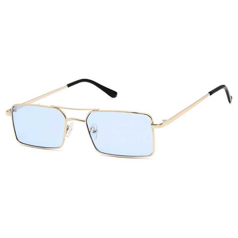 Vintage Rectangle Sunglasses Women Men Classic Small Metal Sun Glasses Female Fashion Summer Outdoor Driving Vacation ShadesL251029