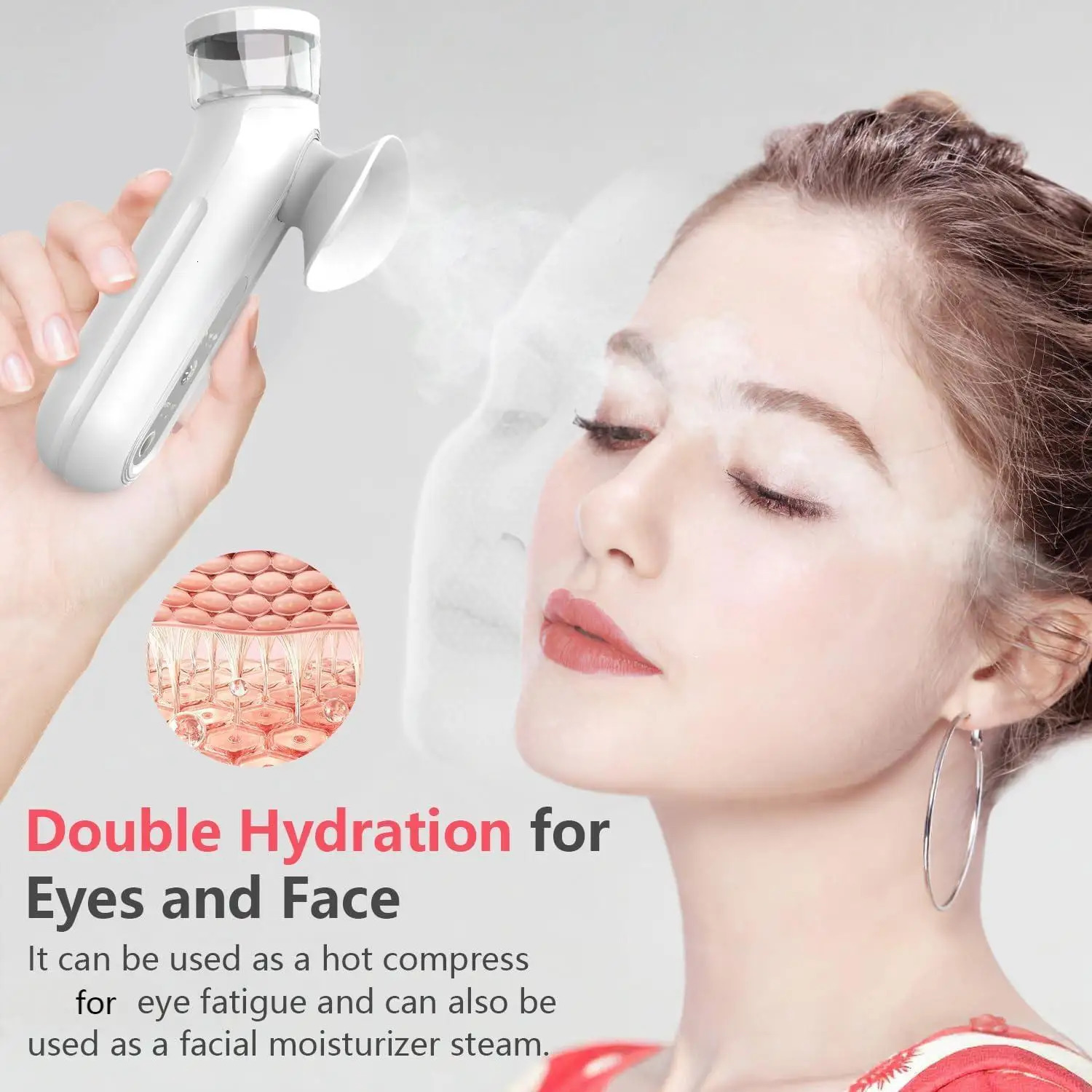 Eye Steam Device Eye Mister for Dry Eye Heated Eye Steam Sprayer for Moisturize Eye Treatment Mini Soothing Steamer for Eye Care 251027