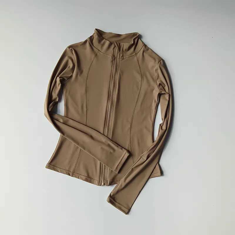 Womens Slim Fit Long Sleeve Sports Jacket Zip Fitness Yoga Workout Running Cardigan Warm Gym Activewear TopXJ251029