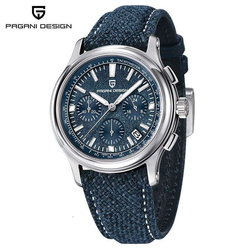 PAGANI DESIGN Men's 24-Hour Display Calendar VK63 Japanese Movement PD-1781