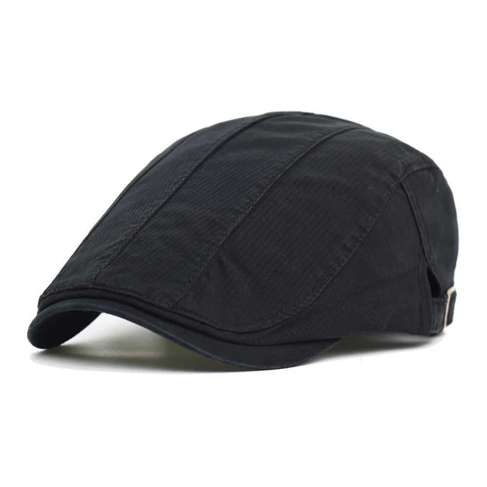 Big Size Spring Summer Soft Washed Cotton Newsboy Cap Men Women Peaked Cap Adjustable Beret Vintage Ivy Flat CapW251029