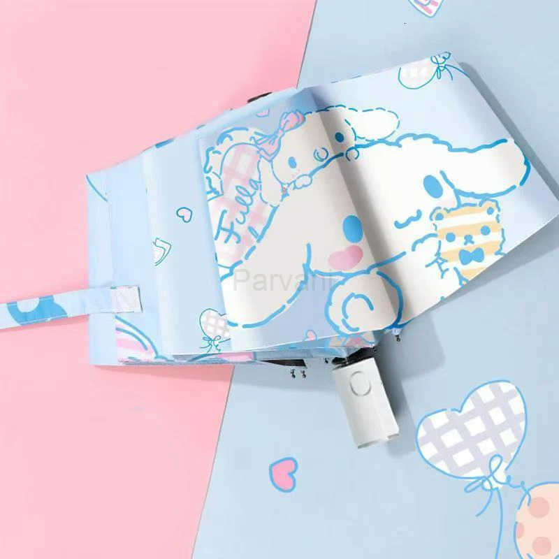 Sanrio Sanrio Cinnamoroll Umbrella Sunscreen UV Protection SunnyAndRainy Dualuse Folding Automatic Black Coating Bumper Cloth umbrella L251029