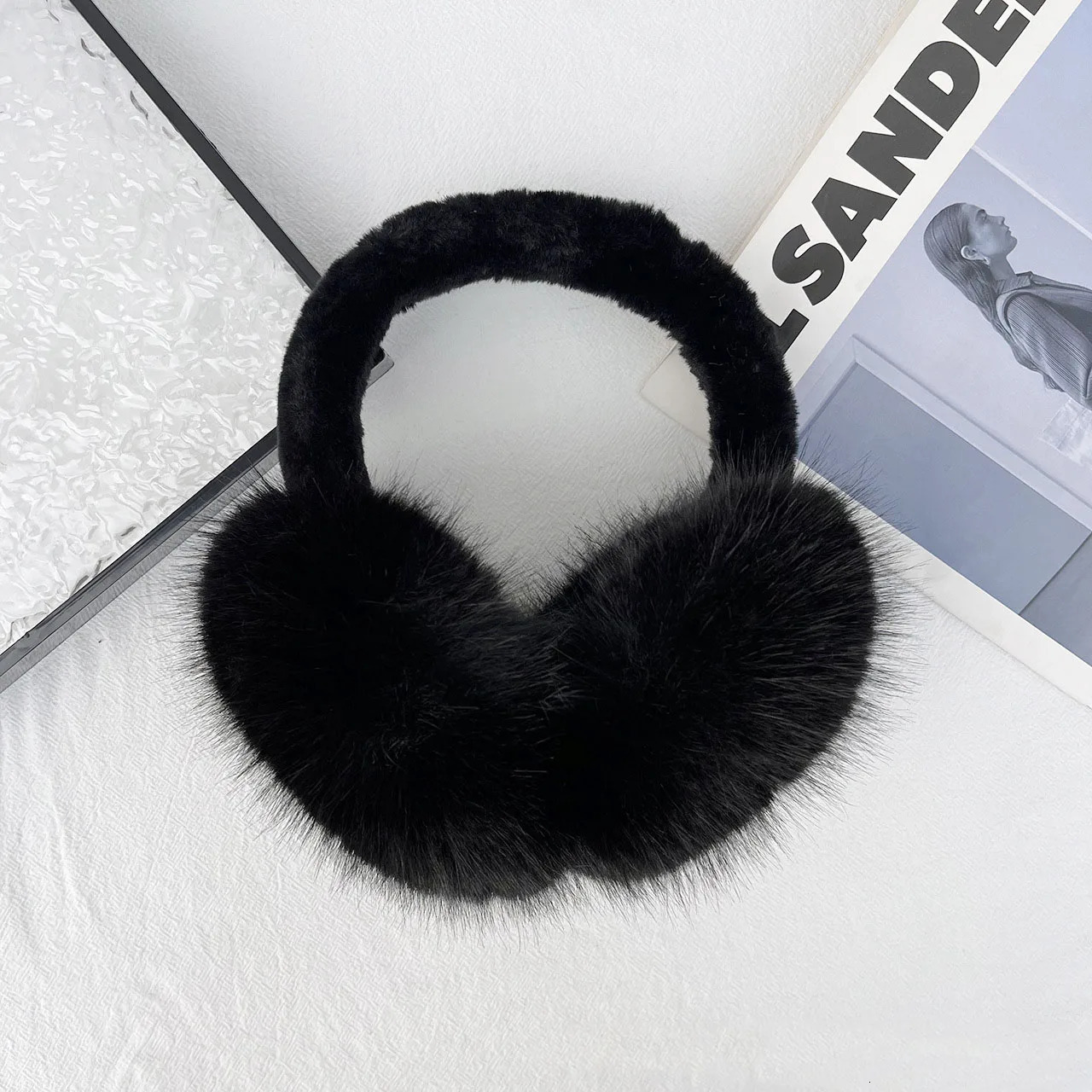 Cute Plush Fur Headphones Women Winter Warm Earmuffs Soft Cashmere Solid Fur Earplugs Fashion Unisex Ear Cover Outdoor Supplies 251029