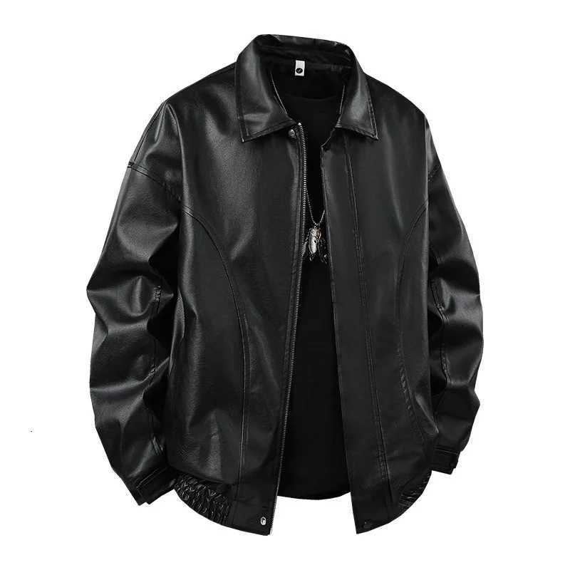 Mens Jacket Vintage Leather Spring Autumn Motorcycle Casual Coat Men Outwear JacketsT251029