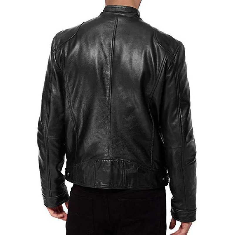 Hot Sale Autumn New Multipocket Motorcycle Leather Jacket For Men Fashion Casual Tactical Leather Aviator Jackets Pu Jacket 5XLT251029