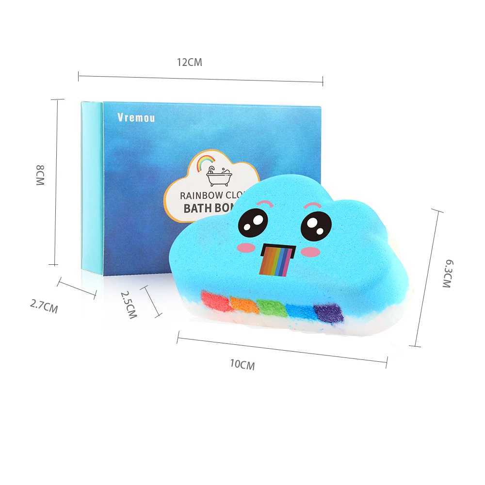 1Pcs4Pcs Rainbow Bath Bombs Gift Set Handmade Organic Bath Bombs for Kids Girls Natural Kid Bubble Bath Fizzy L251029