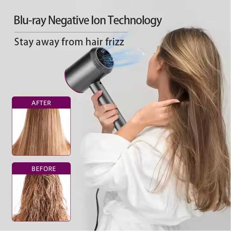 Wholesale Foldable Professional Strong Wind Super Sonic 200W Negative Ion Blow Hair Dryer Fast Dry Hair Dryer With Diffuser W251029