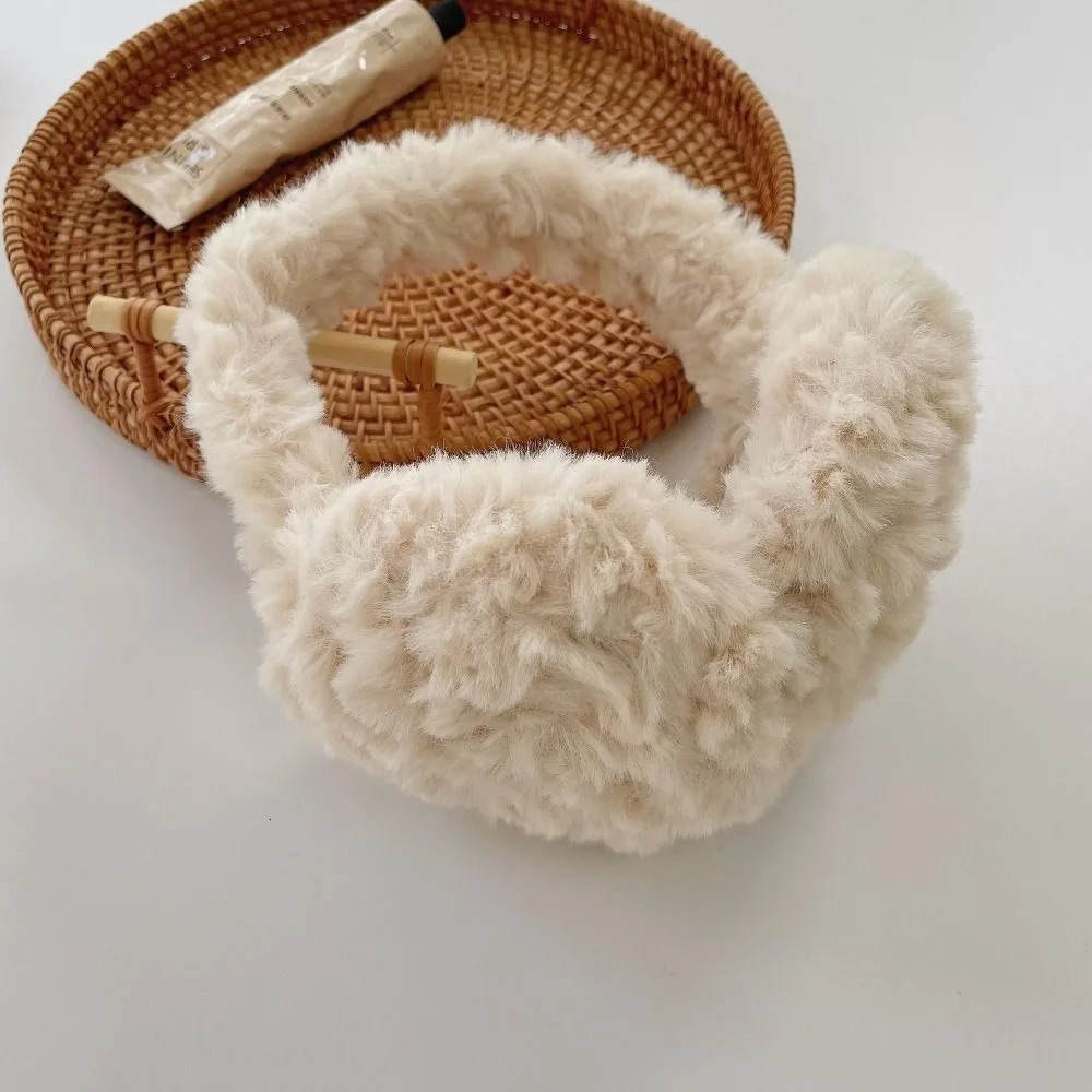 Fashion Warm Plush Ear Warmer Solid Color Foldable Folding Earflap Ear Protection Thickened Winter Earmuffs Outdoor 251029
