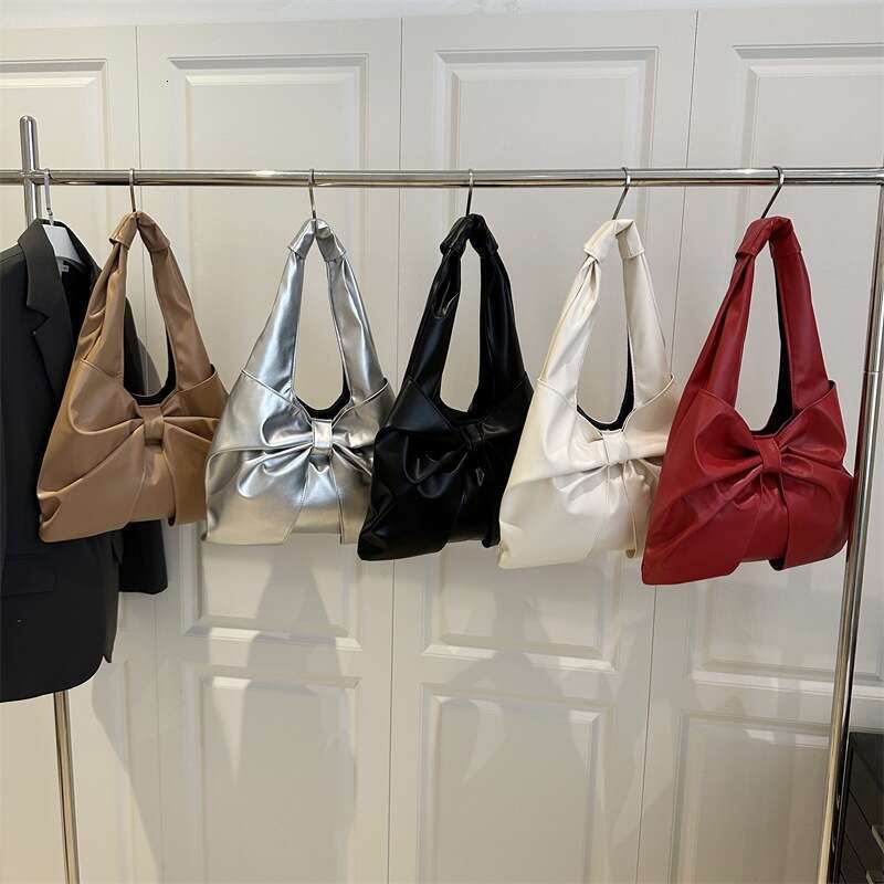 Designer bag 2025 Summer New Fashion Simple High-Value Single Shoulder Handbag Exquisite Bow Niche Commuter Tote