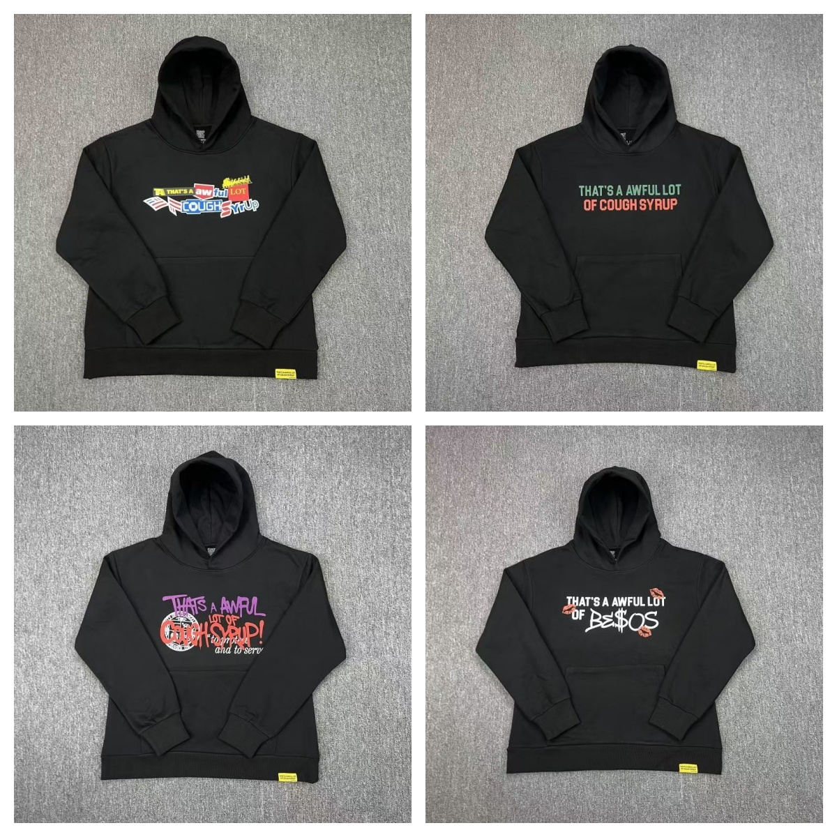 thats a awful lot of caugh syrup Designer Men's Pure Cotton Hoodie Fashion Letter Printed Autumn/Winter Hoodie Men's Trendy Hoodie Sweatshirt