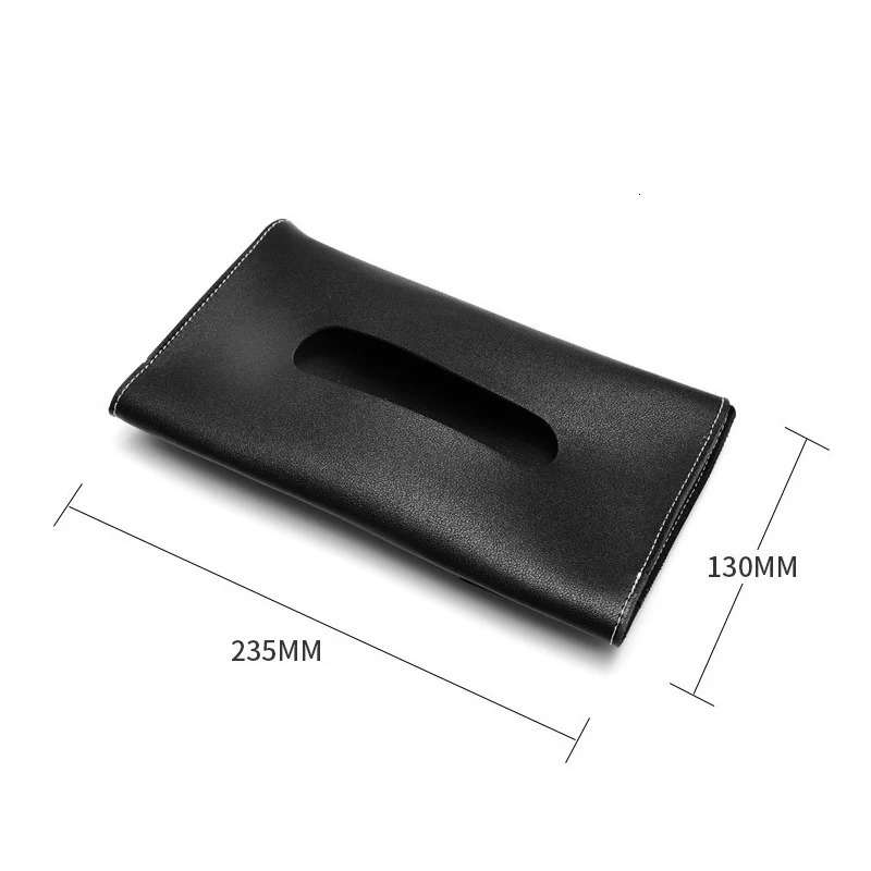 1 Pcs PU Soft Leather Car Tissue Box Hanging Sun Visor Tissue Box Creative Car Storage Products Car Interior Accessories 251029