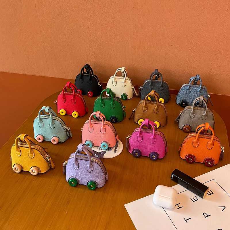 New Fashionable Mini Car Wheel Bag Shell Bag Pendant Headphone Bag Keychain Bag Bag Ornament Coin PurseW251029