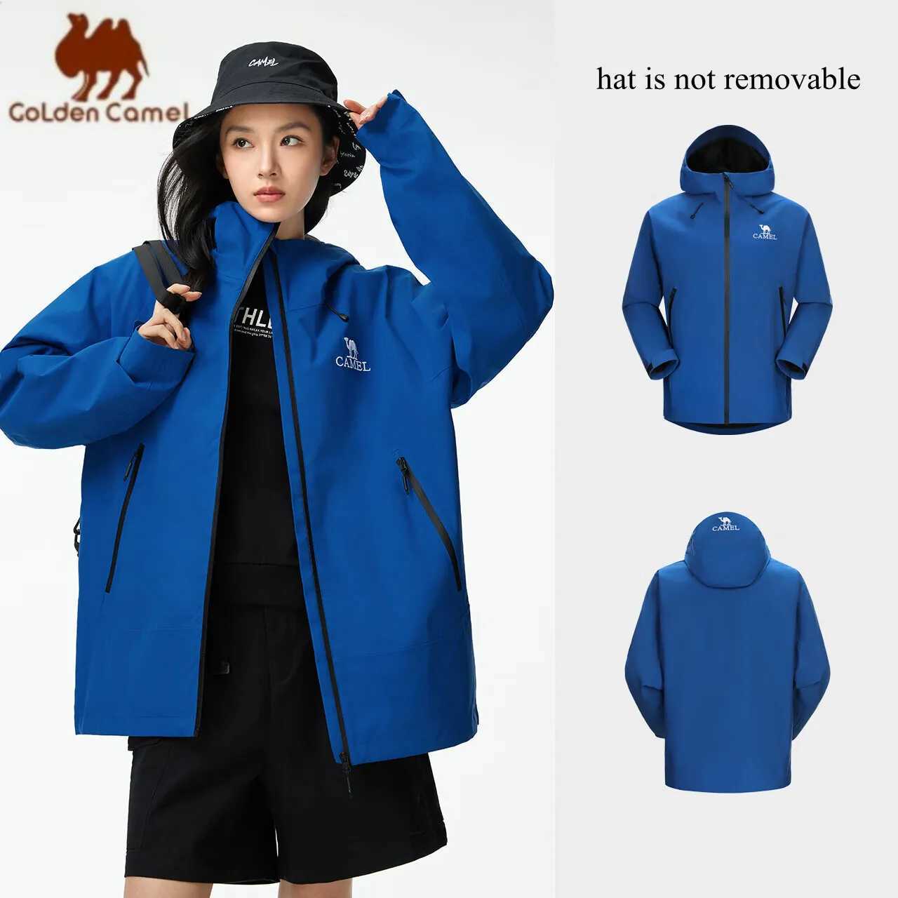 GOLDEN CAMEL Outdoor Hiking Jackets Men Hard Shell Women Windbreakers Jacket for Men Winter Coats Waterproof Unisex Clothing J251029