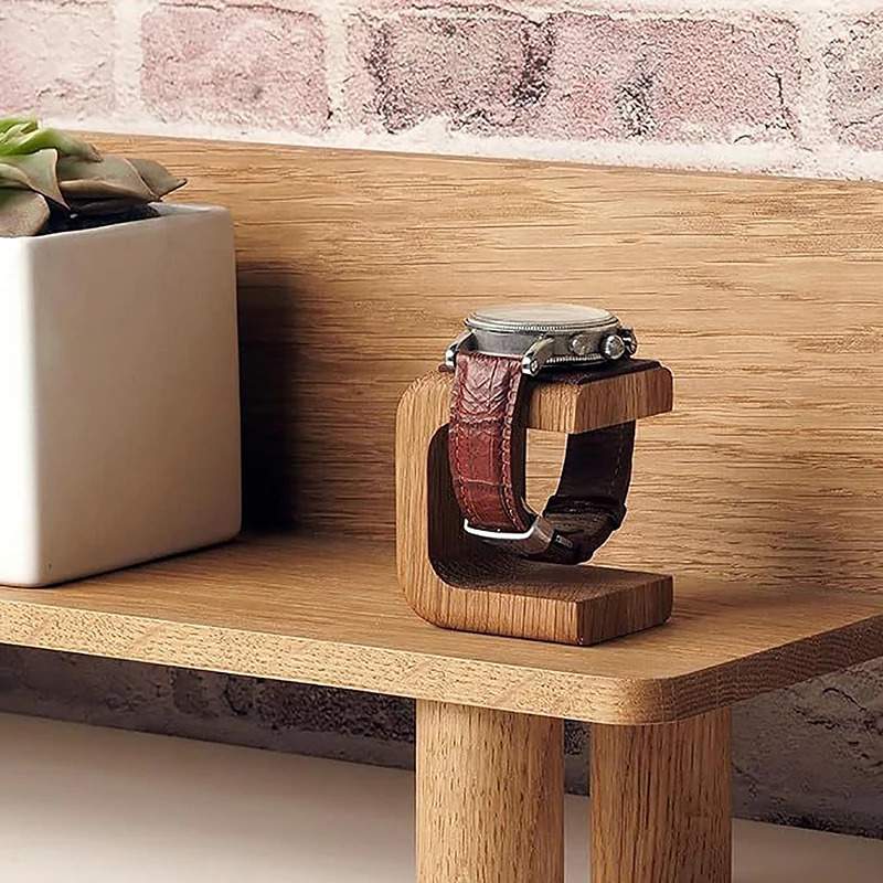 Wooden Watch Holder Jewelry Organizer Display Stand For Bracelet Ring Earring Solidwood 251013