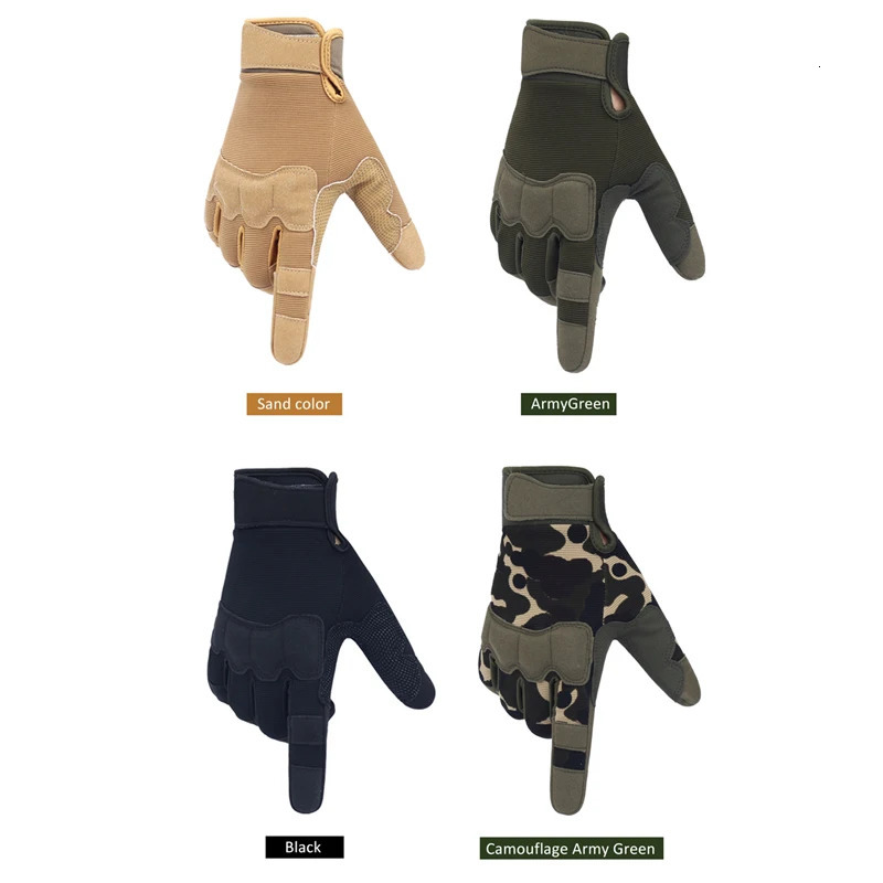 Gloves Men Outdoor Hunting Hiking Climbing Sports Antiskid Cycling Full Finger Mittens Women 251013