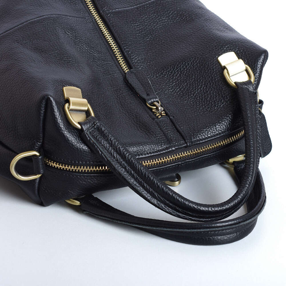 Genuine Women Minimalist Design With Golden Hardware, Spacious Zippered Compartments, Adjustable Shoulder Straps Professional