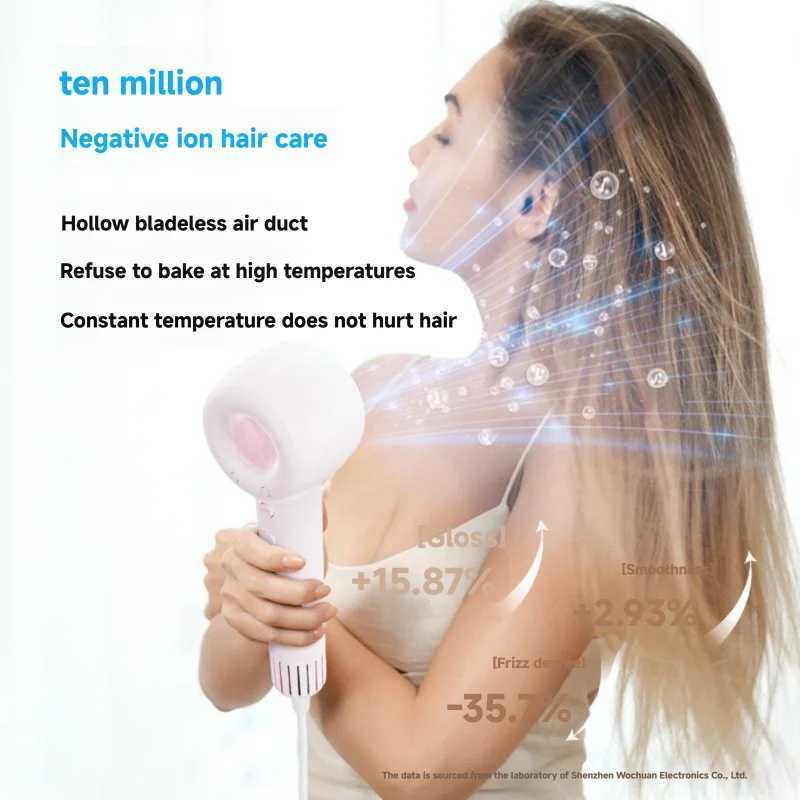 Hollow highspeed hair dryer strong wind does not damage hair negative ion quick drying hot and cold professional hair care ion L251029