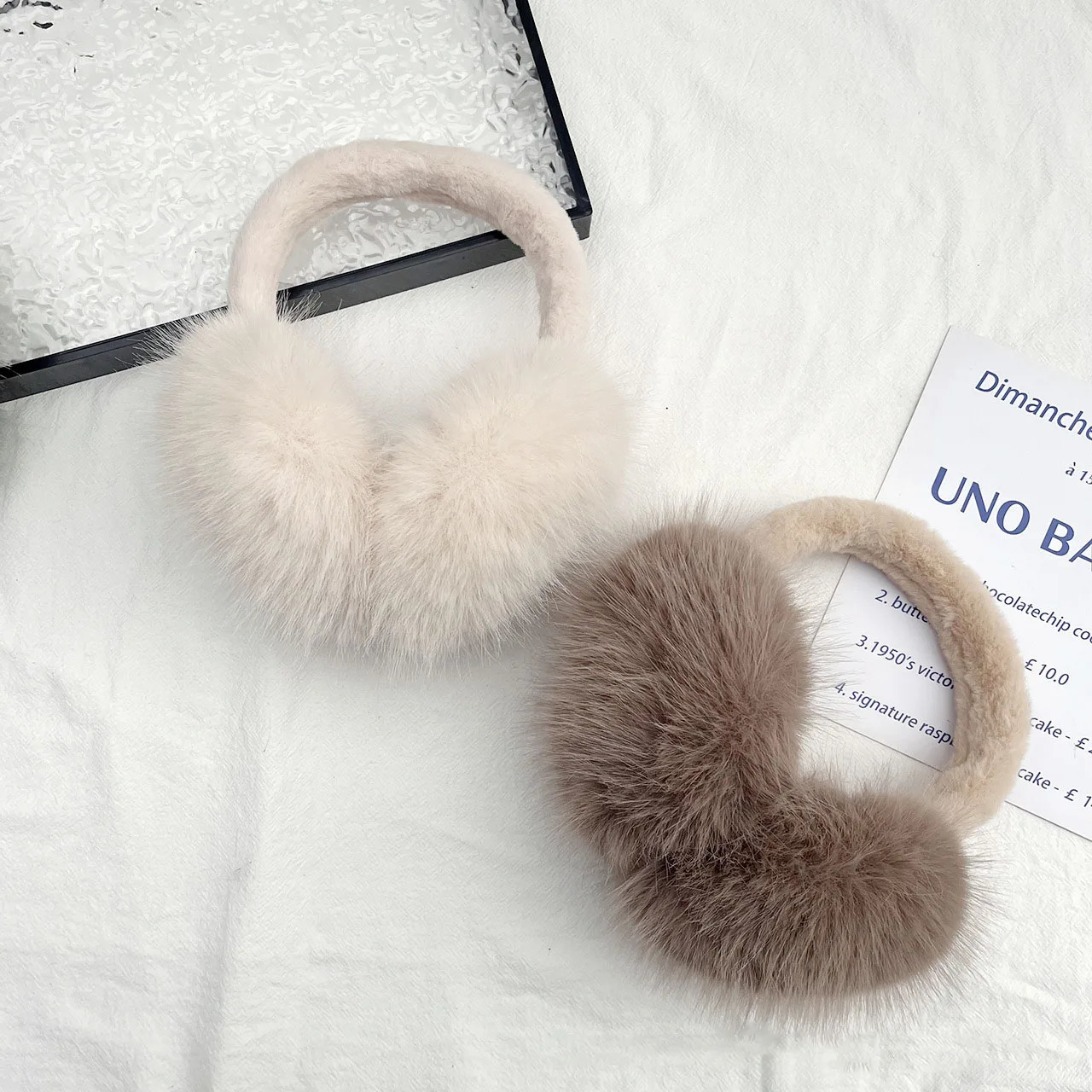 Cute Plush Fur Headphones Women Winter Warm Earmuffs Soft Cashmere Solid Fur Earplugs Fashion Unisex Ear Cover Outdoor Supplies 251029