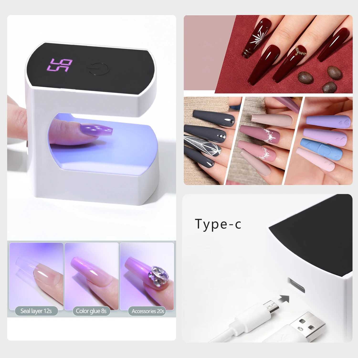 Nail Lamp Touchscree Charm Intelligent Nail Dryer Gel Polish Drying Lamp Led Lamp Nail Photo MaChine Tool Salon Equipment J251117