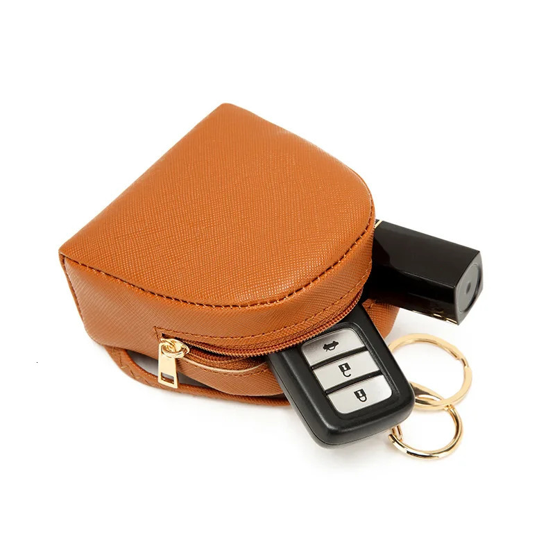 PU Mini Coin Purse KoreanJapanese Style Earphone Pouch Cute Storage Bag Mini Coin Bag Leather Key Chain Pouch 251029