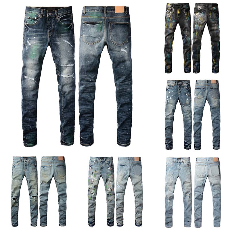 Jeans designer brands jeans for mens high quality pants for men fashion ripped joggers jeans slim fit jeans denims for man black hip hop ripped biker motorcycle jean