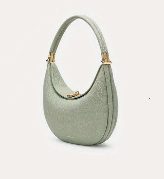 Medium Layered Crescent Elegant Hardware Snap Closure, Light