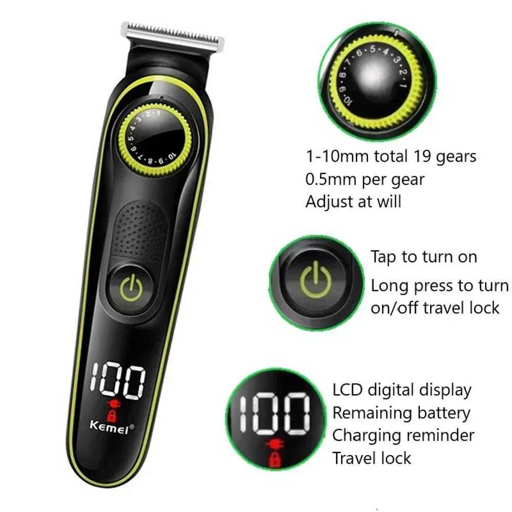 Hair Clipper Kemei KM696 Multifunctional Trimmer for Men Electric Shaver for Mens Razor Nose 5 in 1 Professional Trimmer M251029