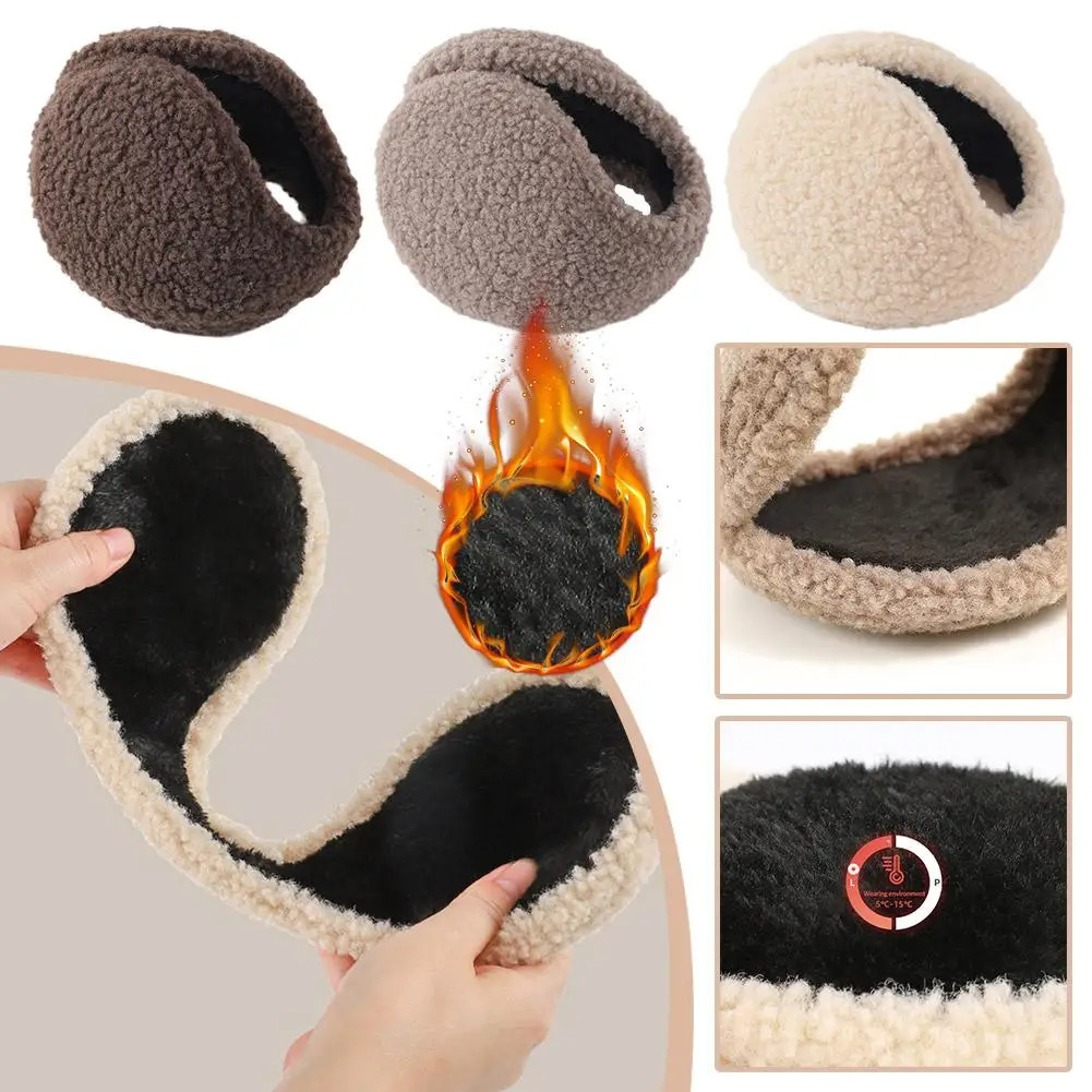 Windproof Earmuffs Unisex Ear Warm Protector Thicken Plush Winter Warm Fleece Earmuff Outdoor Cycling Warmer Soft Ear Muffs 251029