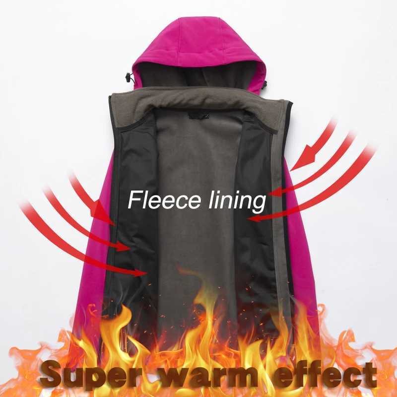 Autumn Winter Women Camping Jacket Trekking Pants Thermal Waterproof Fleece Softshell Hiking Ski Suit Outdoor Sports Tracksuit J251029