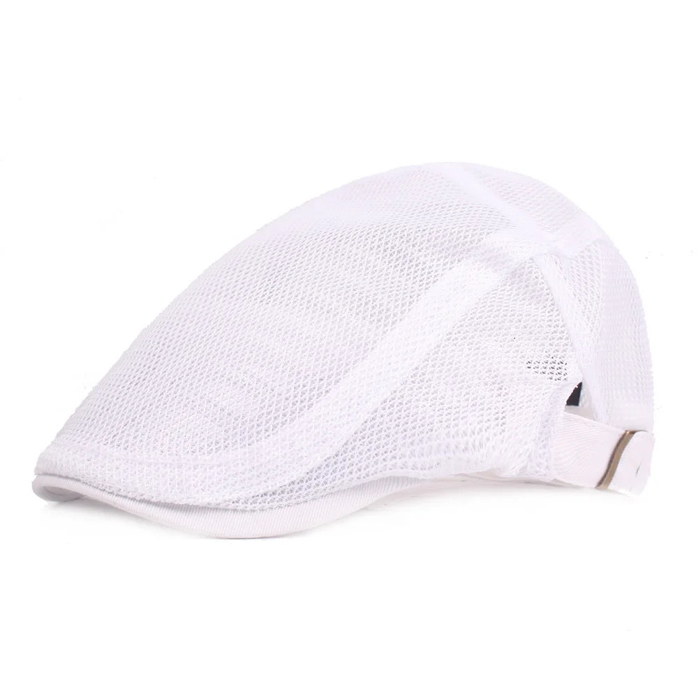 Mesh hat for men and women mesh duckbill spring summer breathable sunshade Literary youth beret 251013