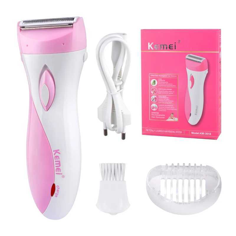 Kemei Rechargeable Lady Shaver Electric Hair Remover Epilator Shaving Wool Scraping for Whole Body Use Female Care J251117
